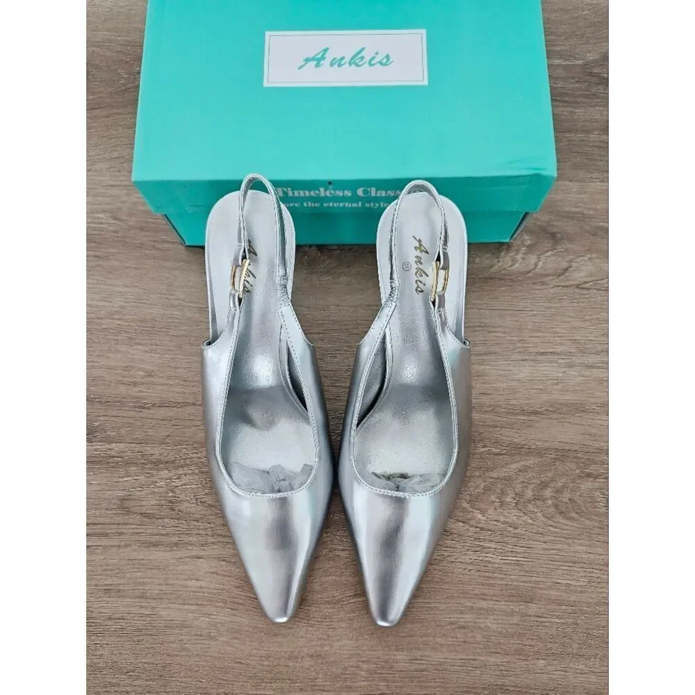 Ankis silver slingback